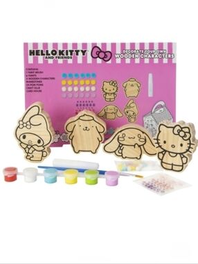 Sanrio Hello kitty & friends decorate your own wooden characters kit
